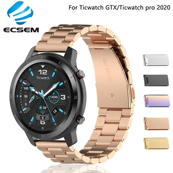 Curea de Metal pentru Ticwatch pro 2020 accesorii ceas 22MM bratara pentru Ticwatch GTX bratara de înlocuire curea curea