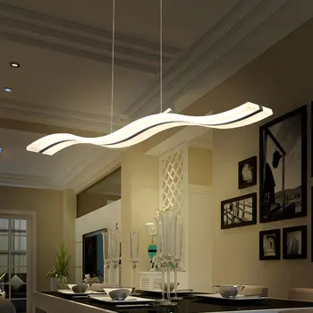 Creative moderne val pandantiv cu LED-uri lumini de 38W reglabil lampă de agățat sala de mese restaurant lampi