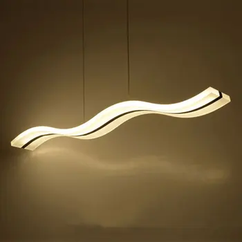 Creative moderne val pandantiv cu LED-uri lumini de 38W reglabil lampă de agățat sala de mese restaurant lampi