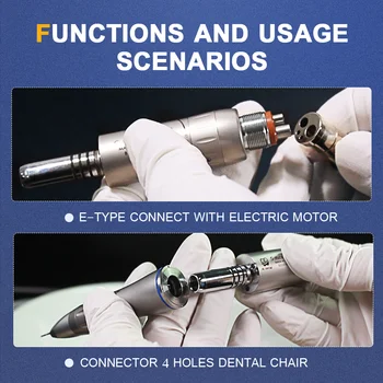 Interior jet de apă electric micromotor 1:1 dentare viteză redusă piesa de mana contra-unghi si drept set de instrumente