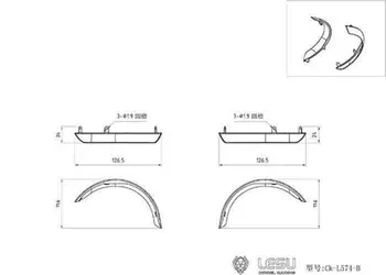 Metal Roata Spranceana Arcuri pentru 1/15 LESU RC Hidraulice Loader L574 Model DIY Parte TH16974