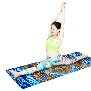 5 MM Șapte Chakra Tipărite piele de Căprioară TPE Yoga Mat Pad anti-alunecare, Sală de Fitness, Gimnastica Rogojini Exercițiu de Călătorie Esterilla Pilates perna
