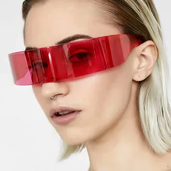 2019 Unisex Oglinda Parasolar Ochelari De Soare Moda Pentru Femei-O Bucată De Lentile De Vânt Scut Ochelari De Soare Barbati Nuante Oculos Sus