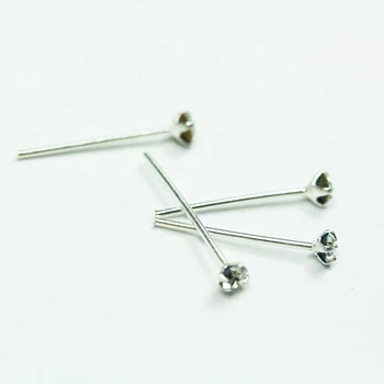 Argint 925 2,5 mm crystal Pin nas Stud Unisex indian nas bijuterii piercing 20buc/pachet