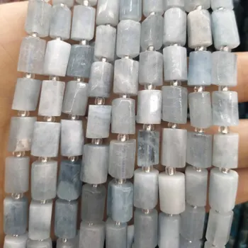 Fațete Natural lapis lazuli Apatit Amazonite Jades Piatra Cilindru Margele Pentru a Face Bijuterii Bratari DIY Colier Material