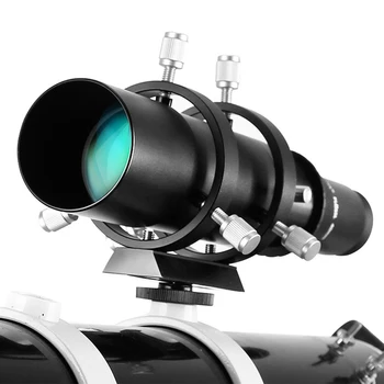 50mm Ghid de Aplicare Finderscope pentru Telescop Astronomic 183mm 1.25 în Lungime Focală Raport Guidescope cu Dublu Elicoidale Focuser