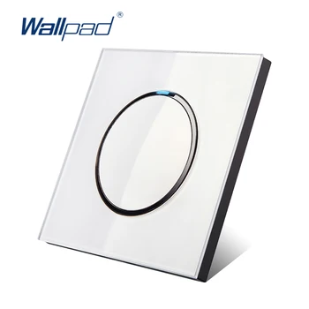 Wallpad L6 LED 1 Banda 2 Mod Aleatoriu faceți Clic pe Buton de Perete Pe Lumina Comutator de Alimentare, Indicator LED Alb Geam Panou