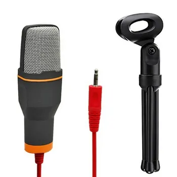 Microfon cu condensator cu Stand MICROFON Stereo Desktop Trepied pentru PC-ul Video de pe YouTube Skype Discuția Jocuri de Înregistrare Podcast