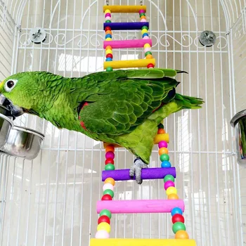 Papagal Urcând Scara de Lemn Swing Bridge Colivie Agățat Jucării pentru Conures Papagalul Perus MYDING