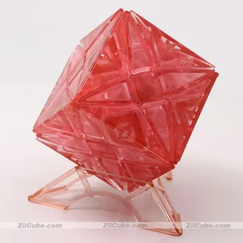 LanLan cub formă ciudată cub magic transparență 8 axa Rex transparent colore autocolante LanLan Ediție Limitată puzzle-uri twis jucărie