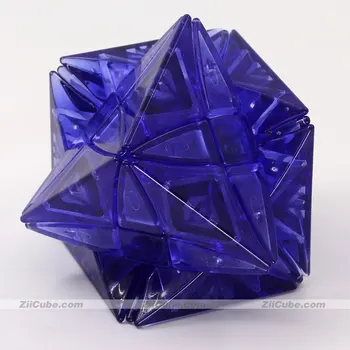 LanLan cub formă ciudată cub magic transparență 8 axa Rex transparent colore autocolante LanLan Ediție Limitată puzzle-uri twis jucărie