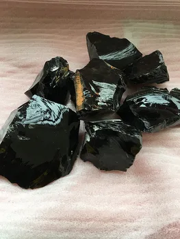 1buc Autentice, naturale obsidian dur/originale piatra de cristal de vanzare