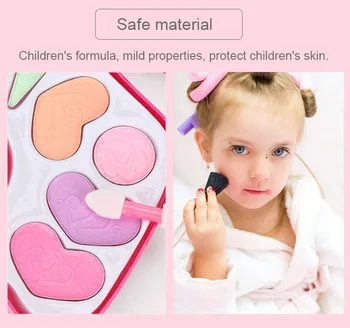 Copiii Alcătuiesc Jucării Frumusete Pretinde Juca Cosmetice Cutie De Siguranță Lavabil Set De Machiaj Fete Jucării Pentru Fete Printesa Dressing