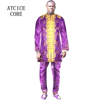 Haine africane dashiki tradiționale barbati din africa de îmbrăcăminte mâneci lungi africane bazin riche