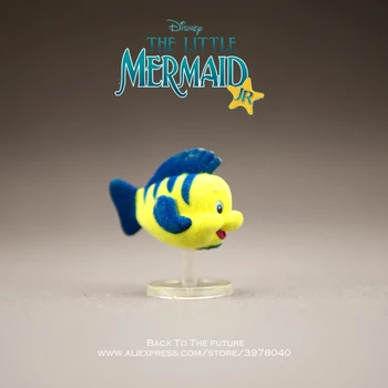 Disney Printesa Sirena pești plați Desene animate 4cm mini papusa de Acțiune Figura Anime Mini Colecție de Figurine model de Jucărie pentru copii cadouri