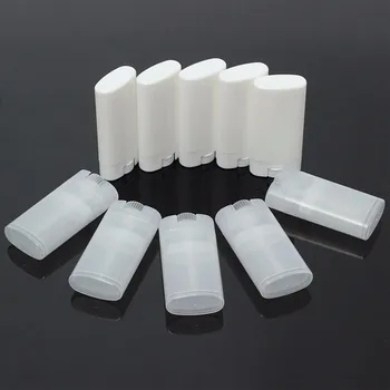 10buc/lot NOU 20ml de Plastic Gol DIY Oval Balsam de Buze Tuburi Portabile Deodorant Containere Clar Alb Ruj de Moda Buze Tub