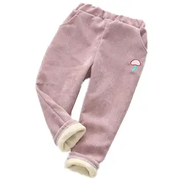 2020 Iarna pentru Copii Fete de Catifea Pantaloni Copii Pantaloni de Lână 90-140 cm Fete Copii Plus Catifea Groasă Cald Pantaloni Îmbrăcăminte pentru copii K106