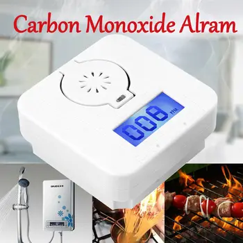 CO Senzor de Gaz Detector de Monoxid de Carbon și Fum Detectoare de Alarmă Combinație de Avertizare Intoxicații cu Gaze Ecran LCD Sensibil Mare