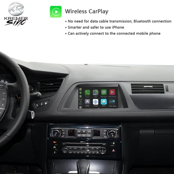 Wireless CarPlay AndroidAuto Retrofit Cutie pentru Citroen iSmart auto Wireless CarPlay pentru Citroen C5 14-16 model Oglindire Link
