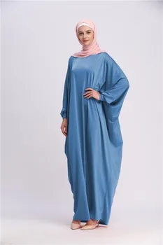 Rugăciune Musulmană Îmbrăcăminte Hijab Rochie De Femei Maneci Liliac Jilbab-Ul Abaya Islam Caftan Halat De Ramadan Vrac Serviciu De Închinare Haine Islamice