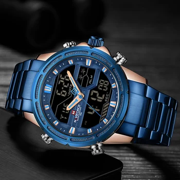 Nouă Bărbați Ceasuri de Lux NAVIFORCE Brand de Top Impermeabil Cuarț Ceas de Moda Sport Ceasuri de mână din Oțel Inoxidabil Ceasuri Pentru Barbati