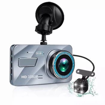 Dash Cam Nou Dual Lens Camera de DVR Auto Full HD 1080P IPS Fata+Spate Camera Video Registratori G-Senzor Viziune de Noapte Dash Cam