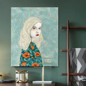 Flori de Haine Master Sofia Bonati Tablouri Canvas DIY Cadru de Lemn Postere, Printuri de Arta de Perete Imagini Living Decor Acasă