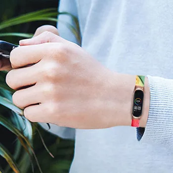 Elastic de par Curea Elastica pentru Xiaomi Mi Band 4 3 Înlocuibile Bratara Bratara Respirabil Smart Watch este un Accesoriu pentru Miband 4