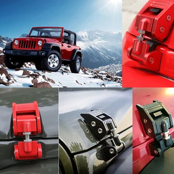 Masina Capac Motor Capota dispozitivul de Blocare a Prinde Aluminiu aliaj Accesorii Auto Pentru Jeep Wrangler JK JKU perioada 2007-2017 2 Usi 4 Usi Piese