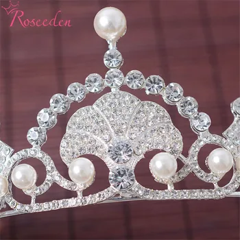Printesa Kate Tiara Baroc Coroana de Mireasă Diademe de Argint de Culoare Diadema pentru Femei, Mireasa, Nunta Accesorii de Par RE3372