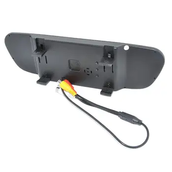 Masina ccd Video Auto Parcare Monitor, LED noapte Inversarea CCD Masina din Spate Vedere aparat de Fotografiat Cu 4.3 inch Auto Oglinda Retrovizoare Monitor