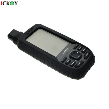Silicon Proteja Acoperire Caz Piele Negru + Inel Detașabil Curea de Gât Curea pentru Handheld GPS Garmin 66 66s 66st Accesorii