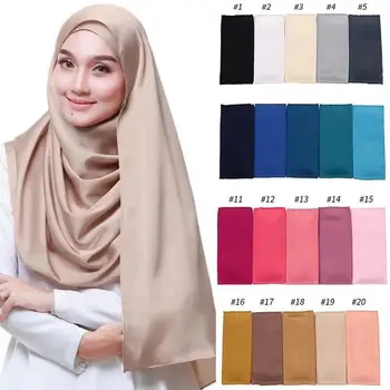 Femei simplu balon șifon eșarfă hijab folie printe culoare solidă șaluri bentita musulmane hijab eșarfe/fular gros 61colors