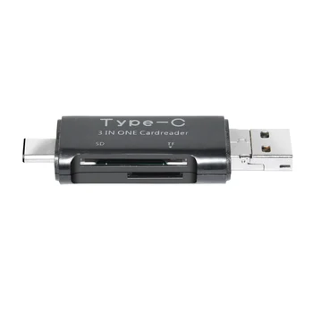 Tip C USB 2.0 Cititor de Card TF/SD USB Micro USB Adaptor 3 in 1 Tip C OTG Card Reader Pentru Telefon Samsung Android