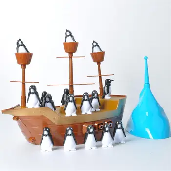 Echilibrul pinguin corabie de pirați luptă jucărie puzzle iluminare educație interacțiune părinte-copil copii băieți fete jocuri de masă 3