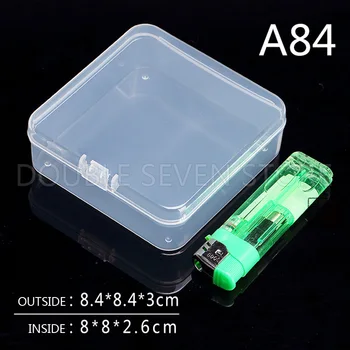 8.4*8.4*3cm Casetă de Depozitare din Plastic PP Transparent Caz Mic Cutii Pătrate DIY Face Parte Accesorii Materiale Consumabile A84