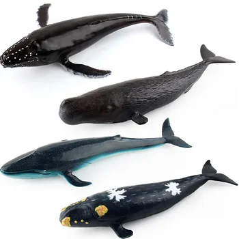 Cauciuc Moale Balena Model Animal Figurina Animal Mare De Cifrele De Acțiune De Colectare De Copii Cognitive Jucărie