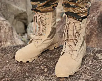 Tactic Cizme Barbati Pantofi De Drumetii Camuflaj Armata Deșert Non-Alunecare Usor De Purtat Pantofi Militare De Luptă Toamna Cizme Drumeții Pantofi
