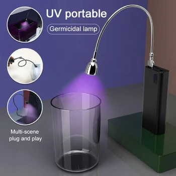 Esterilizador Bactericid UV Lampa Portabila LED Ultraviolet Lampă Portabilă Biroul de Acasă UVC-Lampa Stick Steriliza Ucide Acarianul Lumina