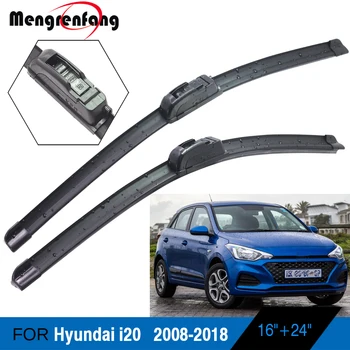 Pentru Hyundai i20 Hatchback Accesorii Auto din Cauciuc Moale lamela Fara rama Parbriz, stergatoarele J Cârlig Brațele 2008-2018