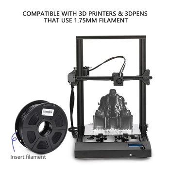 Enotepad PETG negru Imprimantă 3D cu Filament de 1.75 mm PETG Alb cadou DIY imprimare vinde cu 5 buc cu transport ieftin și rapid