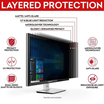 20 inch (441mm*248mm) Filtru de Confidențialitate Anti-Orbire Ecran LCD folie de Protectie Pentru ecran Lat 16:9 de Calculator Notebook PC Monitoare
