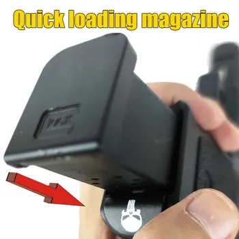 Tactice de Prindere se Introduce Rama de Plug Magwell de Gen 4/5 Glock 17 19 34 44 Pistol Toc de Pistol 9mm Revista Viteza Încărcător Accesorii