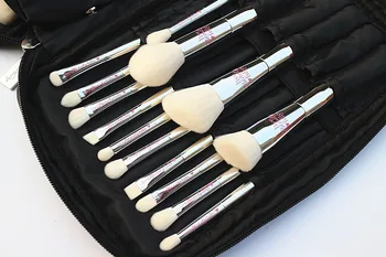 Profesionale 19Pcs Set de Pensule de Machiaj de Lux de Argint SE Face Brush Kit cu Geanta Live Pulbere de Frumusete Evidențiere Cosmetice Instrument