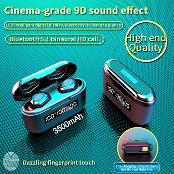 G40 TWS Bluetooth V5.1 Căști Mini-Căști Wireless Touch 9D Hifi Stereo Sport Dual-Microfon Cască Bass 3500Mah de Încărcare Cutie