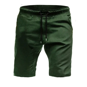 Vara Barbati Casual Moda Centura Elastica Solidă pantaloni Scurți de Trening