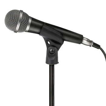 Universal Microfon Clip Titular cu 5/8 Inch Masculin la 3/8 Inch de sex Feminin Piuliță Adaptoare Negru
