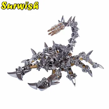De vânzare la cald DIY Asambla Modelul Kit-ul 3D de Asamblare din Oțel Inoxidabil Detașabil Model de Ornamente - Mantis Război Scorpion Cadou de Crăciun