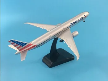 20cm Aliaj Metal de Aer American AA Airlines Boeing 777 B777 Airways Avion de Model de Model de Avion W Stand Avioane de Jucărie Cadou