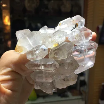 Energia de cristal, pietre naturale și minerale herkimer diamond brățară clar cristal de cuarț brățară grea Reiki de vindecare cristale
